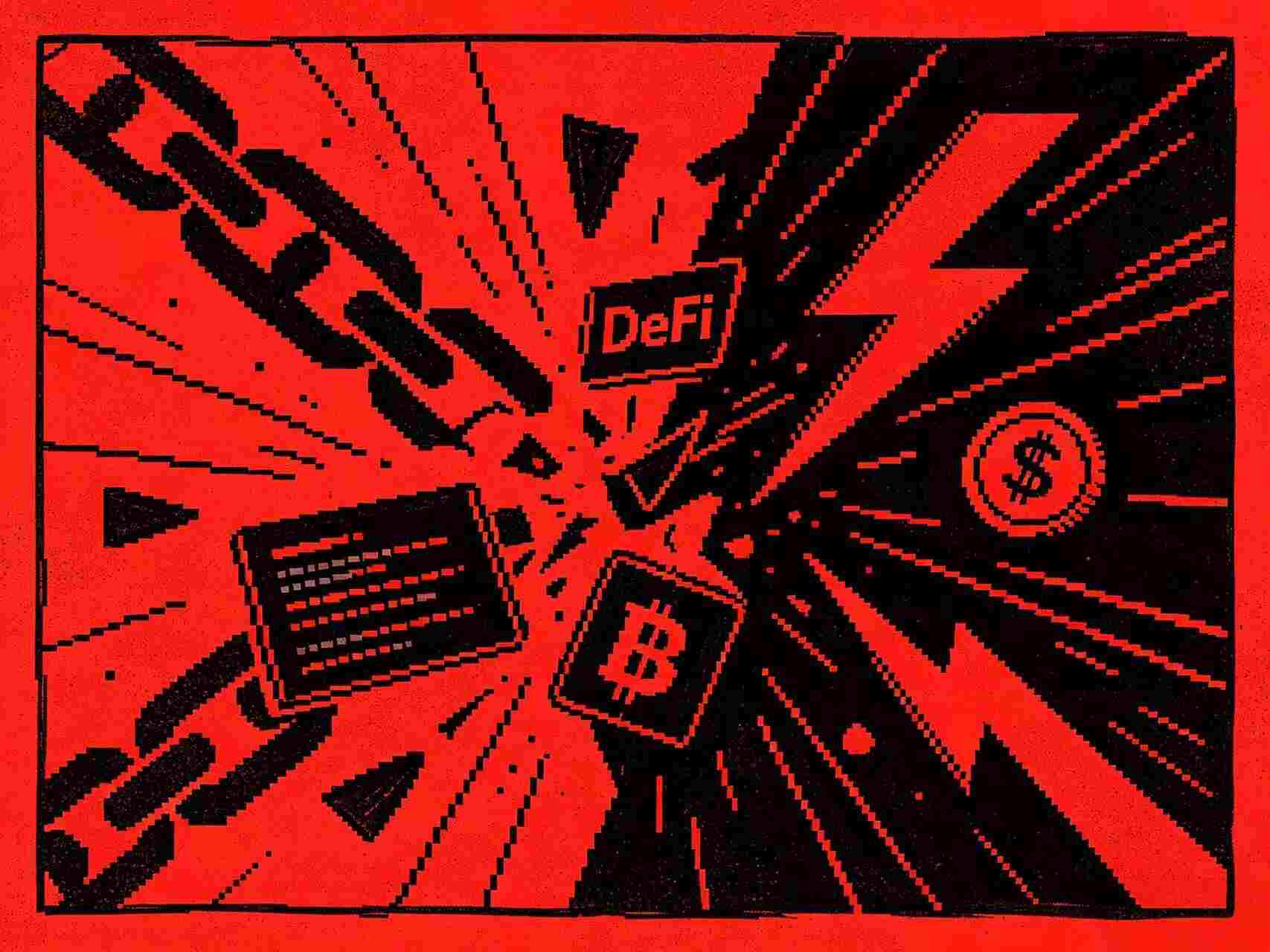 展示 DeFi 代码漏洞和闪电贷攻击的抽象场景